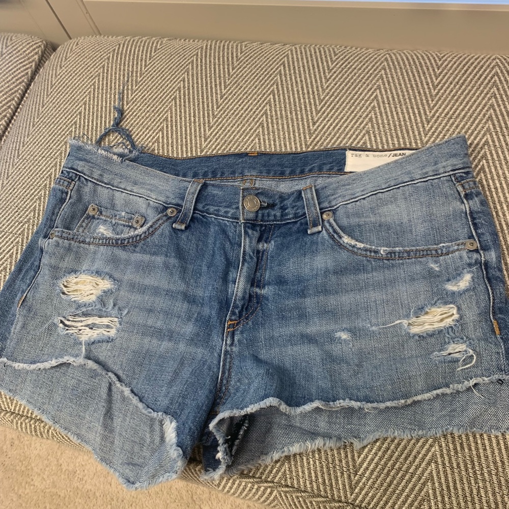 RAG AND BONE distressed cutoffs